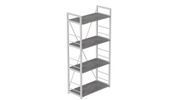 Етажерка 4/60 Ferrum-decor Серії Конект 120x60x28 білий ДСП Бетон 16мм (FRD-105528) FRD-105528 фото 4