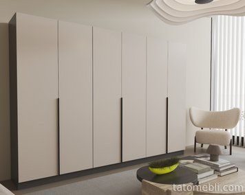 Распашной шкаф Сити С5+С6+С8 (300х50х210) ViAnt C-096 фото