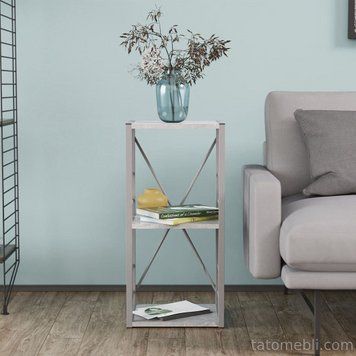 Етажерка 3/34 Ferrum-decor Серії Конект 73x34x28 сірий ДСП Бетон 16мм (FRD-105545) FRD-105545 фото