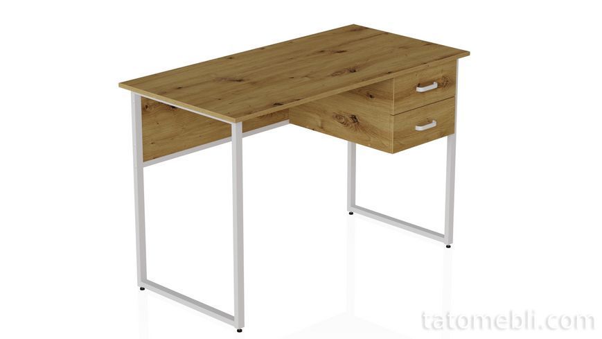 Комп'ютерний стіл Ferrum-decor Дакота 75x140x70 білий ДСП Дуб Артизан 16 мм (FRD-107279) FRD-107279 фото