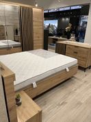 Ліжко (каркас) Perfect Home Таллі / Tally 160 з м'яким ізголів'ям двоспальне Дуб артизан/антрацит (PFH-091099) PFH-091099 фото 5