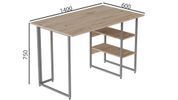 Комп'ютерний стіл Ferrum-decor Кевін 75x140x60 сірий ДСП Дуб Сан-Марино 32мм (FRD-101737) FRD-101737 фото 3