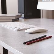 Стол письменный Дейв Ferrum-decor 750x1200x700 Черный металл ДСП Бетон 16 мм (FRD-106458) FRD-106458 фото 2