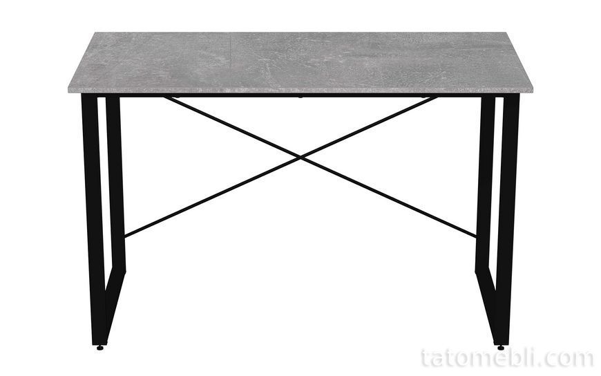 Стол письменный Дейв Ferrum-decor 750x1200x700 Черный металл ДСП Бетон 16 мм (FRD-106458) FRD-106458 фото