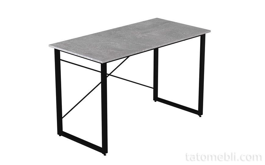 Стол письменный Дейв Ferrum-decor 750x1200x700 Черный металл ДСП Бетон 16 мм (FRD-106458) FRD-106458 фото