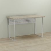 Письмовий стіл Ferrum-decor Майк 76x140x60 білий ДСП Дуб Сонома 32мм (FRD-101323)