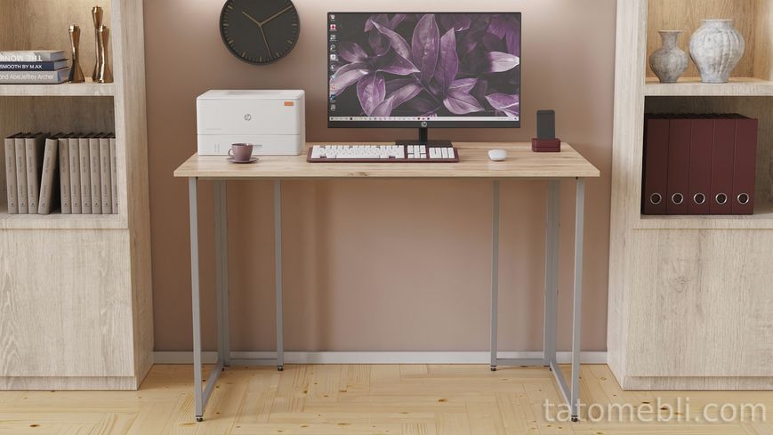 Комп'ютерний стіл Ferrum-decor Ханна 75x120x60 сірий ДСП Дуб Сан-Марино 16мм (FRD-101404) FRD-101404 фото
