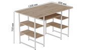 Комп'ютерний стіл Ferrum-decor Тім 75x120x60 білий ДСП Дуб Сан-Марино 32мм (FRD-101362) FRD-101362 фото 2