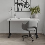 Стіл письмовий Space Ferrum-decor 750x1400x600 Чорний метал ДСП Бетон 16 мм (FRD-107956) FRD-107956 фото 3