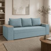 Ортопедический диван Мекко Elite Comfort 2500&times;960 Bonel Standart Hard Plus IV категория Bestseller Pale Aqua (MEK-161048) MEK-161063 фото