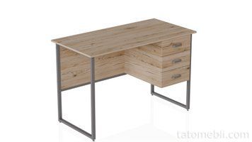 Комп'ютерний стіл Ferrum-decor Гаррі 75x140x70 сірий ДСП Дуб Сан-Марино 32мм (FRD-101489) FRD-101489 фото