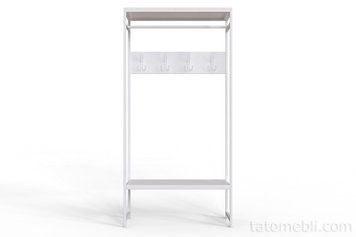 Вешалка напольная модульная Ferrum-decor Трелис 14 180x90x38 белый ДСП Белое 16мм (FRD-104349) FRD-104349 фото