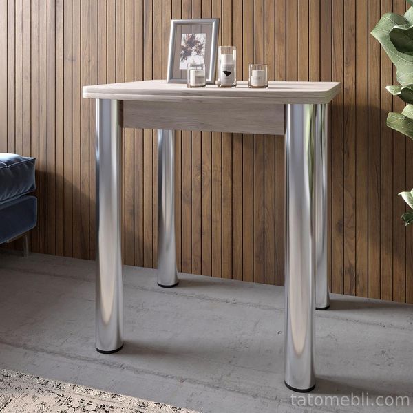 Обеденный стол раскладной LION Нота Мини Самоа дымчатый 60x70/70x120 (LION-041302) LION-041302 фото
