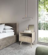 Тумба приліжкова Perfect Home Форест / Forest S54 з 1 шухлядою Беж пісочний/ялиця сканді (PFH-091486) PFH-091486 фото 1