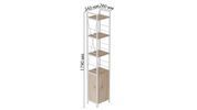 Етажерка 4/34 Ferrum-decor Серії Конект із тумбою 179x34x28 Білий ДСП Сан-Марино (FRD-104471) FRD-104471 фото 2