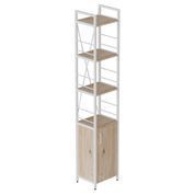 Етажерка 4/34 Ferrum-decor Серії Конект із тумбою 179x34x28 Білий ДСП Сан-Марино (FRD-104471)