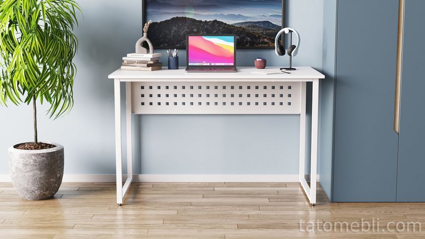 Письмовий стіл Ferrum-decor Майк 75x100x70 білий ДСП Біле 16мм (FRD-101327) FRD-101327 фото