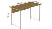 Компьютерный стол Ferrum-decor Курт 75x100x60 белый ДСП Дуб Артизан 32мм (FRD-107134) FRD-107134 фото 6