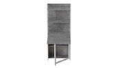 Стол книжка с этажеркой Практик 2 Ferrum-decor 1555x640x990 Белый металл ДСП Бетон 16 мм (FRD-104638) FRD-104638 фото 2