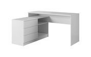 Стіл офісний письмовий Perfect Home Тео / Teo 3S/138 з 3 шухлядами Білий (PFH-091165) PFH-091165 фото 5