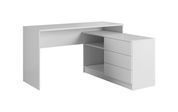 Стіл офісний письмовий Perfect Home Тео / Teo 3S/138 з 3 шухлядами Білий (PFH-091165) PFH-091165 фото 6
