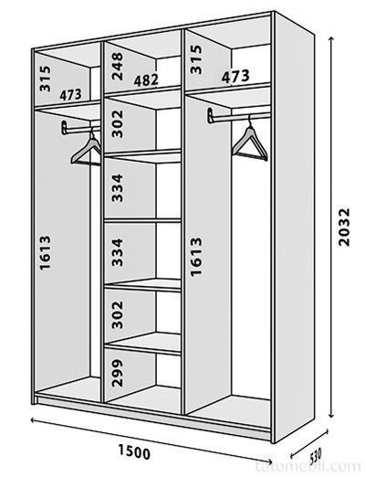Шкаф Мадрид модуль M3-V1 Декор (150х53х203.2) Белый VM7207 фото