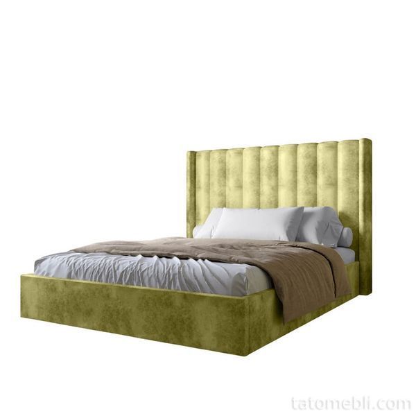 Двуспальная кровать с подъемным механизмом LION Нино 180x200 см SILK 202 Авокадо (LION-045027) LION-045027 фото