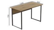 Компьютерный стол Ferrum-decor Коди 75x120x60 черный ДСП Дуб Артизан 16мм (FRD-107185) FRD-107185 фото 6