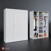 Шафа Мадрид модуль M3-V2 (150х53х203.2) Білий VM7208 фото 5
