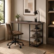 Стіл письмовий Кевін Ferrum-decor 75x120x70 Чорний метал ДСП Дуб Кремона Канолло 32 мм (FRD-108036) FRD-108036 фото 5