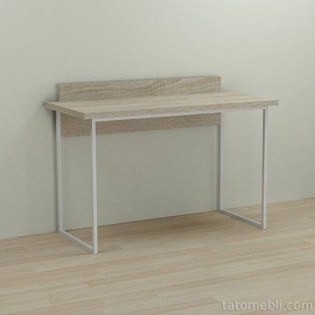 Письмовий стіл Ferrum-decor Скай 76x120x60 білий ДСП Дуб Сонома 32мм (FRD-101077) FRD-101077 фото