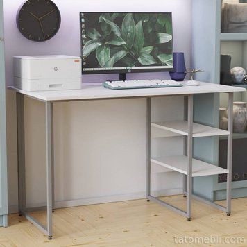 Письмовий стіл Ferrum-decor Кевін 75x120x70 сірий ДСП Біле 16мм (FRD-101747) FRD-101747 фото