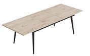 Стол трансформер журнальный Dandi Small Ferrum-decor 45x120 160)x70 Черный металл ДСП Дуб Сан-Марино 16 мм (FRD-106798) FRD-106798 фото 4