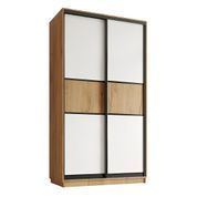 Шафа купе дводверна Новатор Лофт 01-4156 (150х60х220) Дуб крафт золотий DM6807 фото 1
