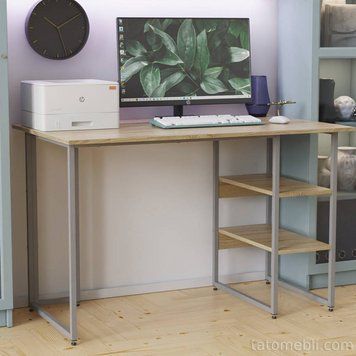 Письмовий стіл Ferrum-decor Кевін 75x120x70 сірий ДСП Дуб Сонома 16мм (FRD-101748) FRD-101748 фото