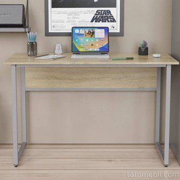 Письмовий стіл Ferrum-decor Коді 75x120x60 сірий ДСП Дуб Сонома 16мм (FRD-101662) FRD-101662 фото
