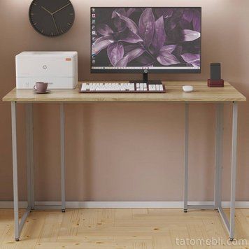 Письмовий стіл Ferrum-decor Ханна 75x140x60 сірий ДСП Дуб Сонома 16мм (FRD-101412) FRD-101412 фото