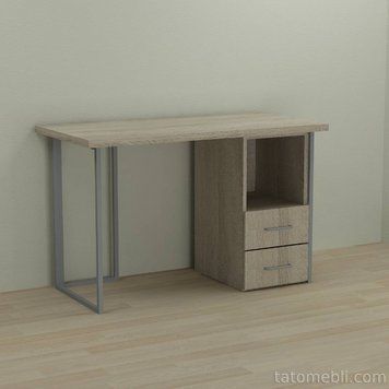 Письмовий стіл Ferrum-decor Отто 76x120x60 сірий ДСП Дуб Сонома 32мм (FRD-101497) FRD-101497 фото