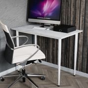 Універсальний стіл Prime Ferrum-decor 750x1400x700 Білий метал ДСП Бетон 16 мм (FRD-107739) FRD-107739 фото 1