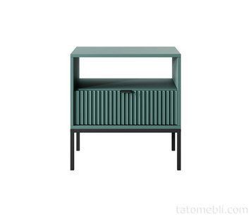 Тумба приліжкова Perfect Home Нова / Nova з 1 шухлядою і чорними ніжками S54 Лабрадор (PFH-091504) PFH-091504 фото