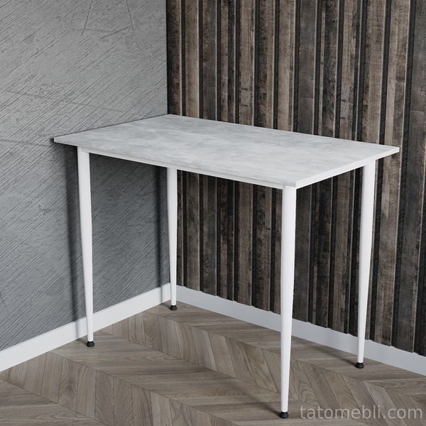 Універсальний стіл Prime Ferrum-decor 750x1400x700 Білий метал ДСП Бетон 16 мм (FRD-107739) FRD-107739 фото