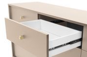 Комод Perfect Home Моно / Mono 3-дверний з 3 шухлядами і золотими ніжками MKSZ154 Беж пісочний (PFH-091207) PFH-091207 фото 7