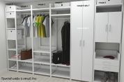 Шафа Гардероб Уні секція 2 серії Конект Ferrum-decor 220x60x50см Білий метал ДСП Білий 32 мм (FRD-104543) FRD-104543 фото 6