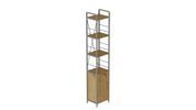 Етажерка 4/34 Ferrum-decor Серії Конект з тумбою 179x34x28 Сірий ДСП Артизан (FRD-104482) FRD-104482 фото 1
