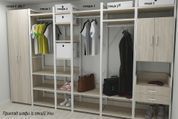 Шафа Гардероб Уні секція 2 серії Конект Ferrum-decor 220x60x50см Білий метал ДСП Дуб Сонома 32 мм (FRD-104545) FRD-104545 фото 2