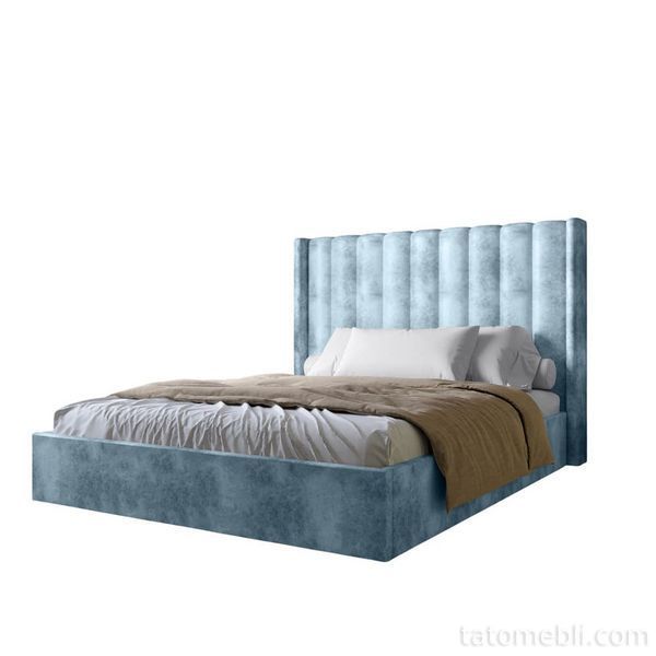 Двуспальная кровать с подъемным механизмом LION Нино 180x200 см SILK 501 Небесно-голубой (LION-045033) LION-045033 фото