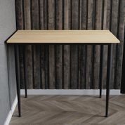 Стол универсальный Prime Ferrum-decor 750x1200x600 Черный металл ДСП Дуб Кремона Торро 16 мм (FRD-107642) FRD-107642 фото 1