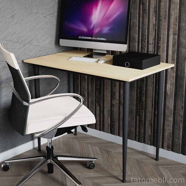 Стол универсальный Prime Ferrum-decor 750x1200x600 Черный металл ДСП Дуб Кремона Торро 16 мм (FRD-107642) FRD-107642 фото