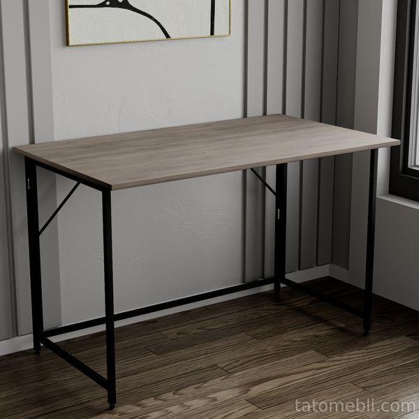 Стол раскладной Морис Ferrum-decor 750x1000x600 Черный металл ДСП Дуб Кремона Канолло 16 мм (FRD-107492) FRD-107492 фото