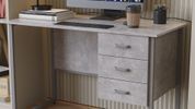 Комп'ютерний стіл Ferrum-decor Гаррі 75x140x70 сірий ДСП Бетон 32 мм (FRD-107306)